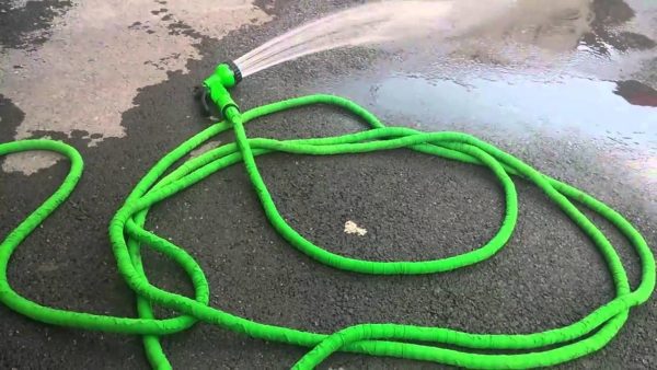 …а потом поливочным шлангом