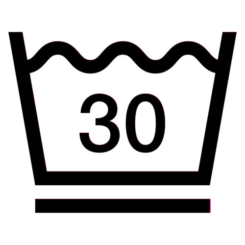 Тазик с чертой и числом 30